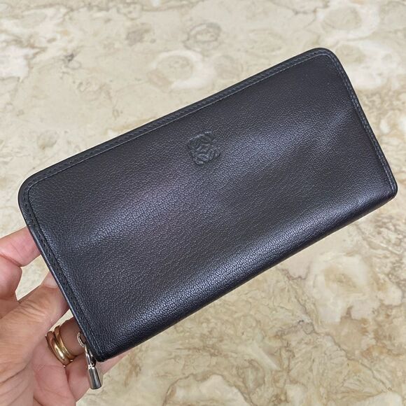 Loewe Anagram Padlock Zip Around Calfskin Long Wallet - Picture 15 of 16